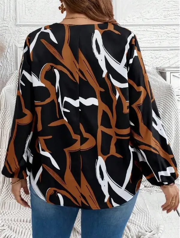 Pack_Of_2_Black_&_Brown_Rayon_Abstract_Print_Tunic_Top_For_Women_