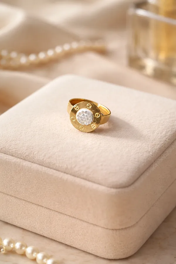 White_Gold_Plated_Screw_Design_Statement_Ring_With_Pave_Diamond_Center_For_Women