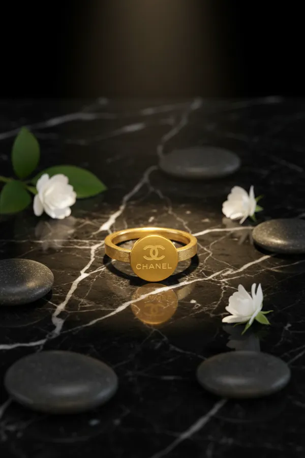 Golden_Chanel_Logo_Ring_For_Women