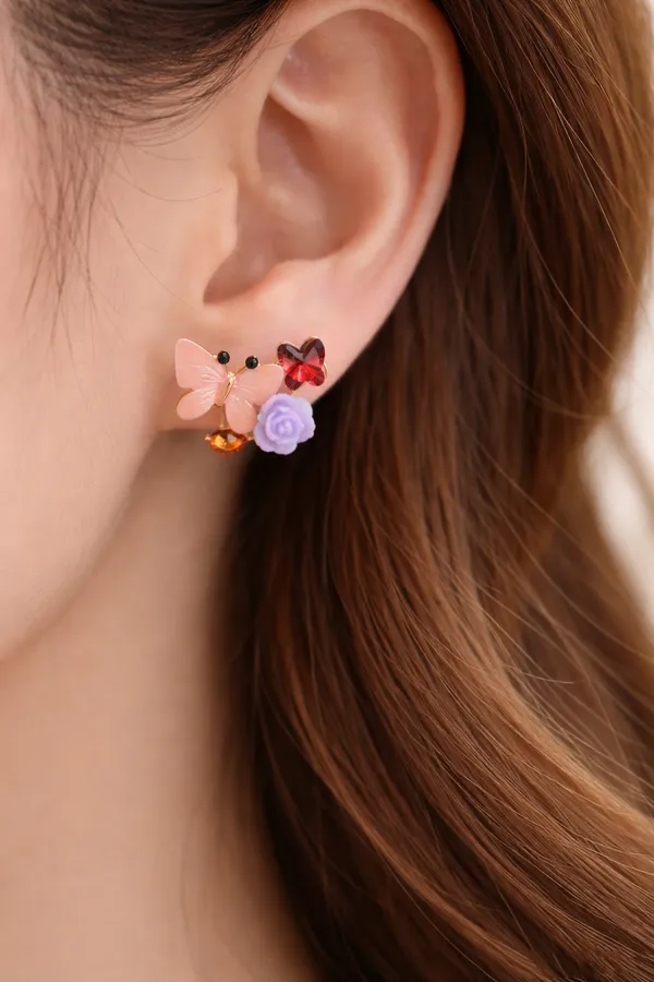 Multicolour_Floral_Butterfly_Stud_Earrings_With_Crystal_Accents_For_Women