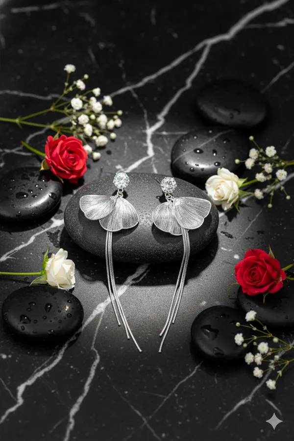 Silver_Elegant_Ginkgo_Leaf_Drop_Earrings_With_Crystal_Studs_For_Women