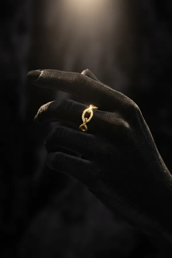 Golden_Twisted_Rope_Chain_Link_Ring_For_Women