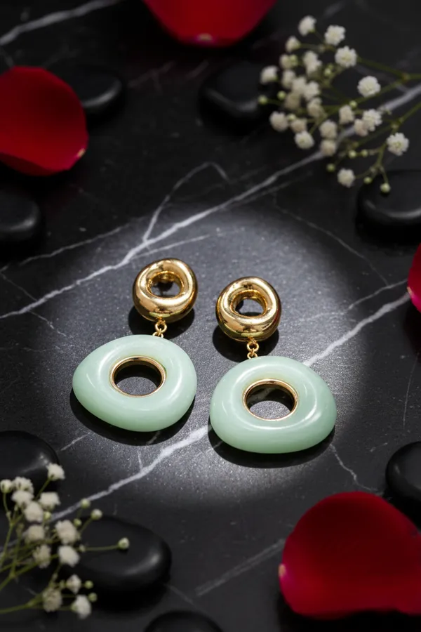 Light_Green_Circular_Drop_Earrings_With_Mint_Stone_Discs_For_Women