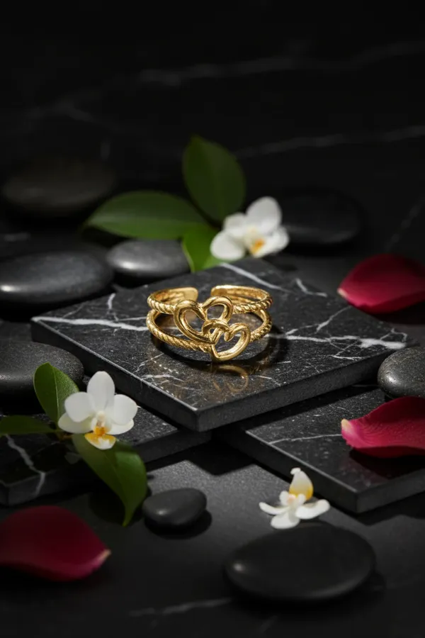 Golden_Double_Heart_Twisted_Gold_Ring_For_Women