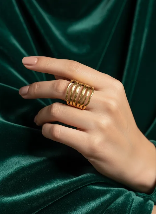 Golden_Multi_Layered_Statement_Ring_For_Women