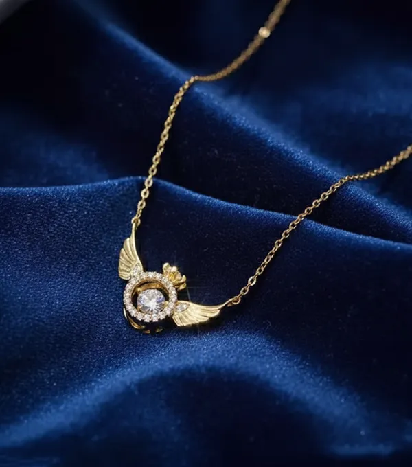 White_Golden_Winged_Crown_Crystal_Pendant_Necklace_For_Women