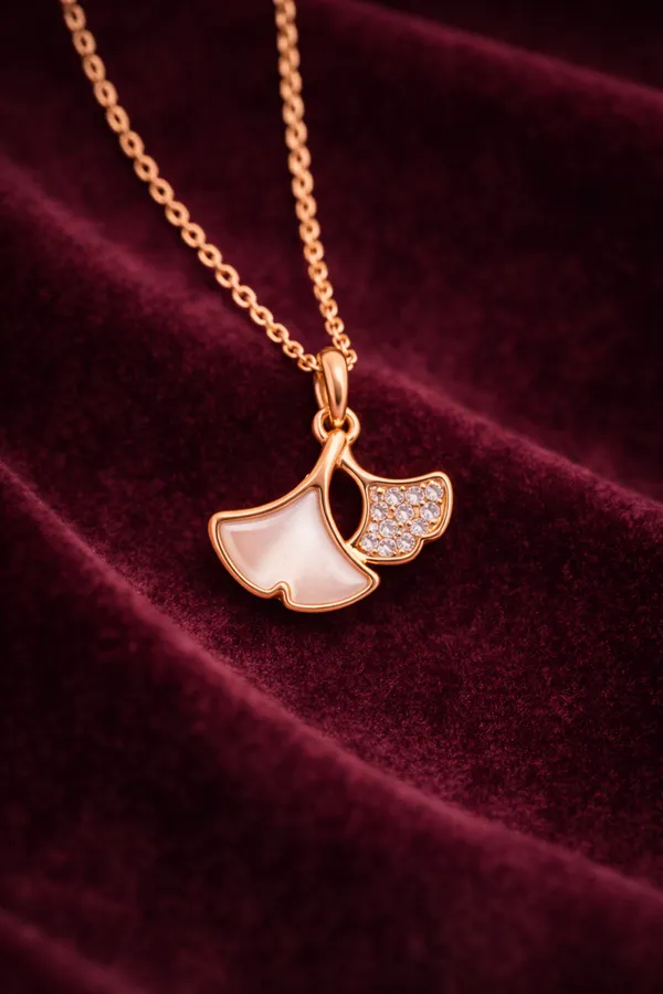 White_Elegant_Ginkgo_Leaf_Pendant_Necklace_With_Mother_Of_Pearl_And_Crystals_For_Women