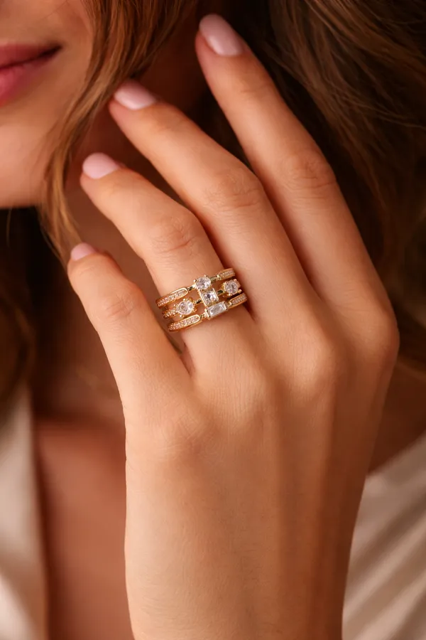 Golden_Elegant_Gold_Plated_Stackable_Ring_Set_With_Crystal_Accents_For_Women