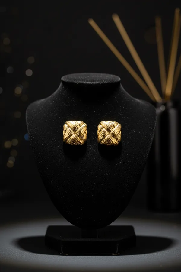 Golden_Textured_Woven_Statement_Earrings_For_Women