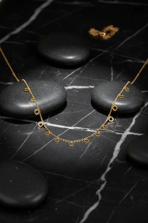Golden_Delicate_Gold_Circle_Charm_Necklace_For_Women