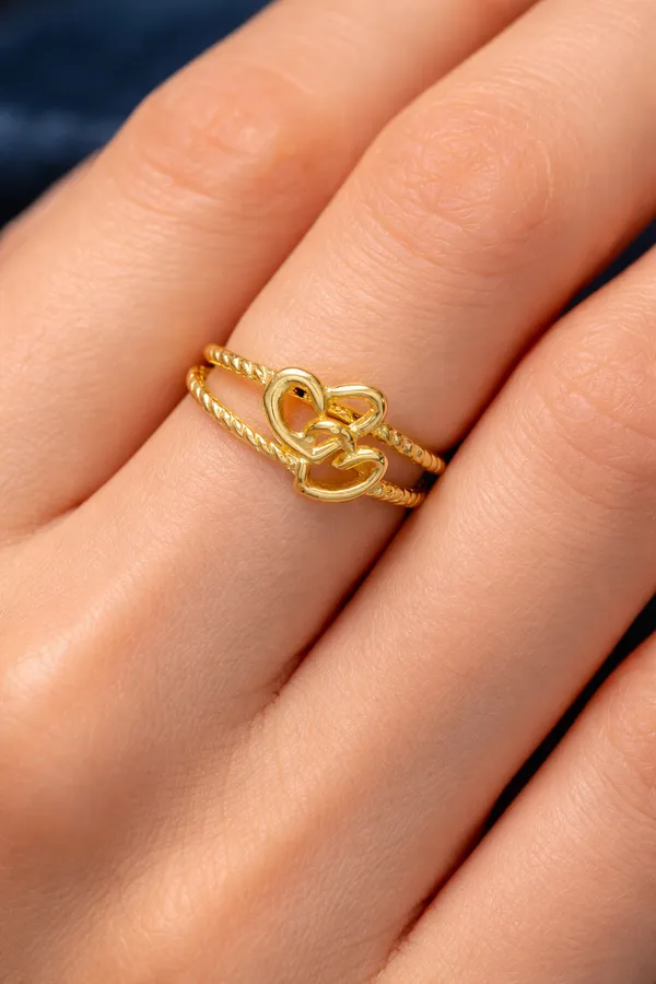 Golden_Double_Heart_Twisted_Gold_Ring_For_Women