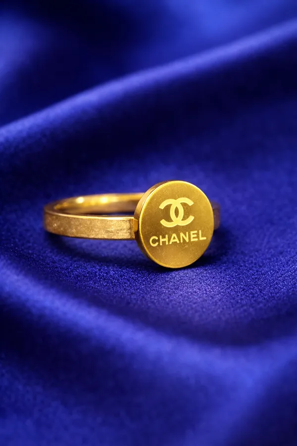 Golden_Chanel_Logo_Ring_For_Women