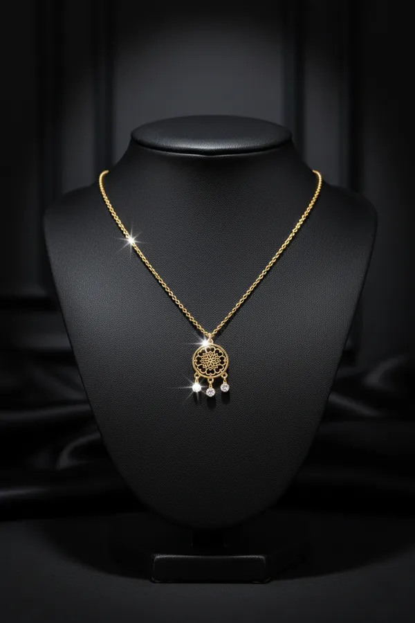 Golden_Dream_Catcher_Pendant_Necklace_With_Crystal_Drops_For_Women