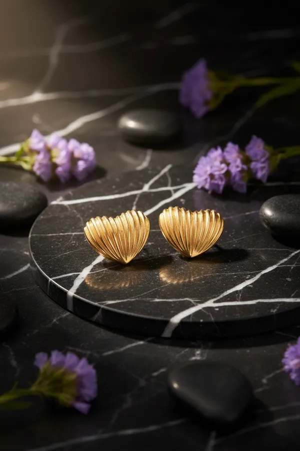 Golden_Elegant_Heart_Shaped_Stud_Earrings_For_Women