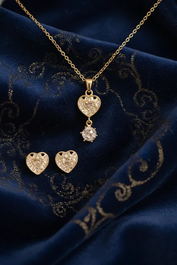 White_Gold_Plated_Heart_Pendant_Necklace_And_Earrings_Set_With_Sparkling_Crystals_For_Women