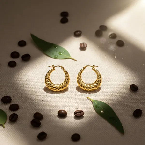 Gold_Plated_Twisted_Hoop_Earrings_For_Women