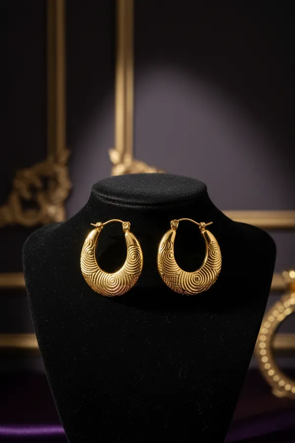 Golden_Textured_Hoop_Earrings_With_Circular_Engraved_Design_For_Women