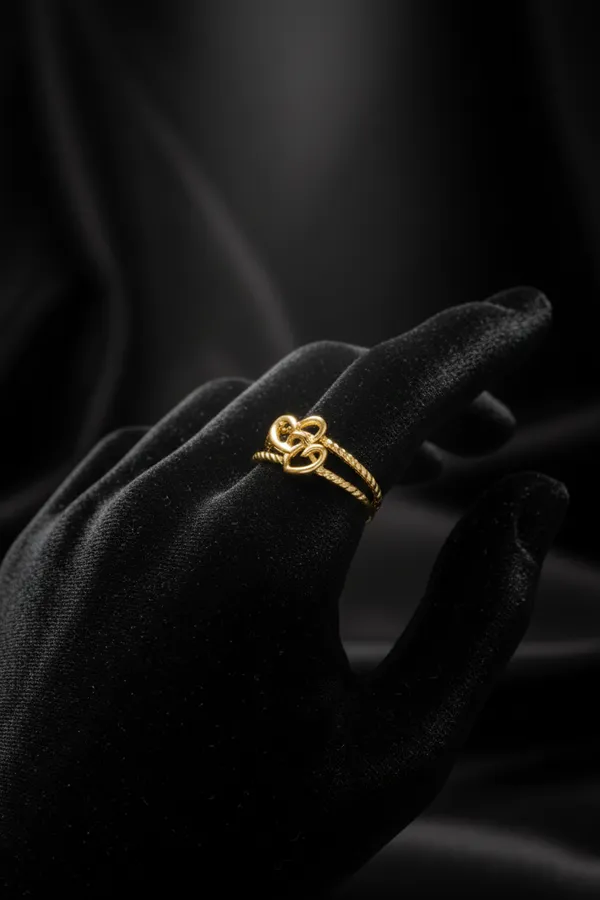 Golden_Double_Heart_Twisted_Gold_Ring_For_Women