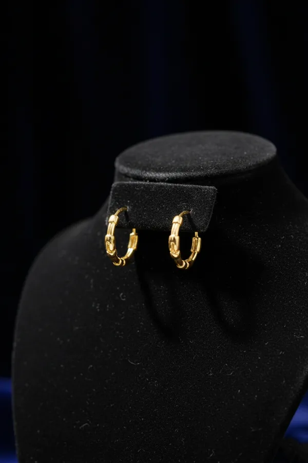 Gold_Plated_Bamboo_Textured_Hoop_Earrings_For_Women
