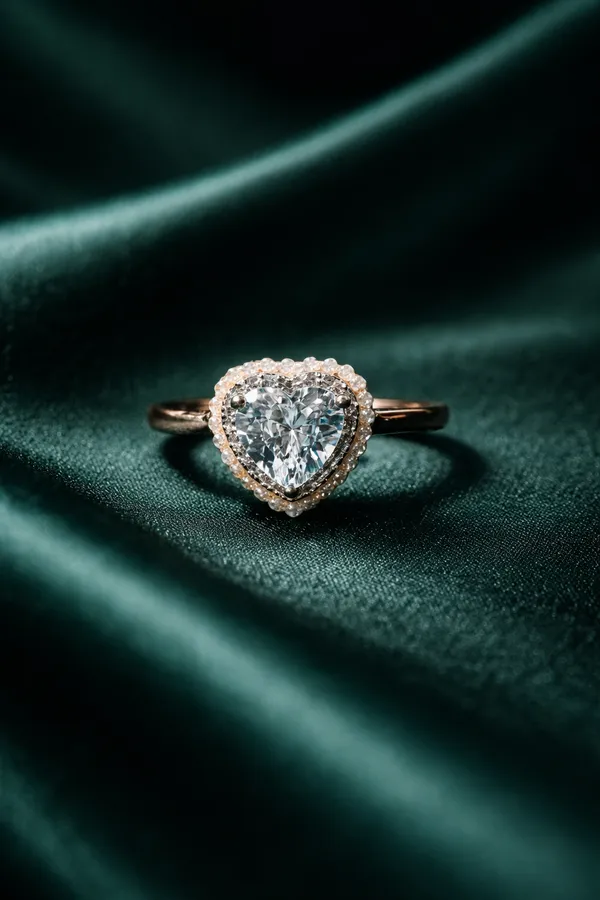 Golden_Heart_Shaped_Diamond_Halo_Engagement_Ring_In_Rose_Gold_For_Women