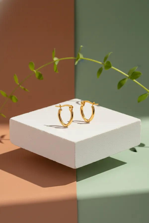 Golden_Classic_Gold_Plated_Oval_Hoop_Earrings_For_Women