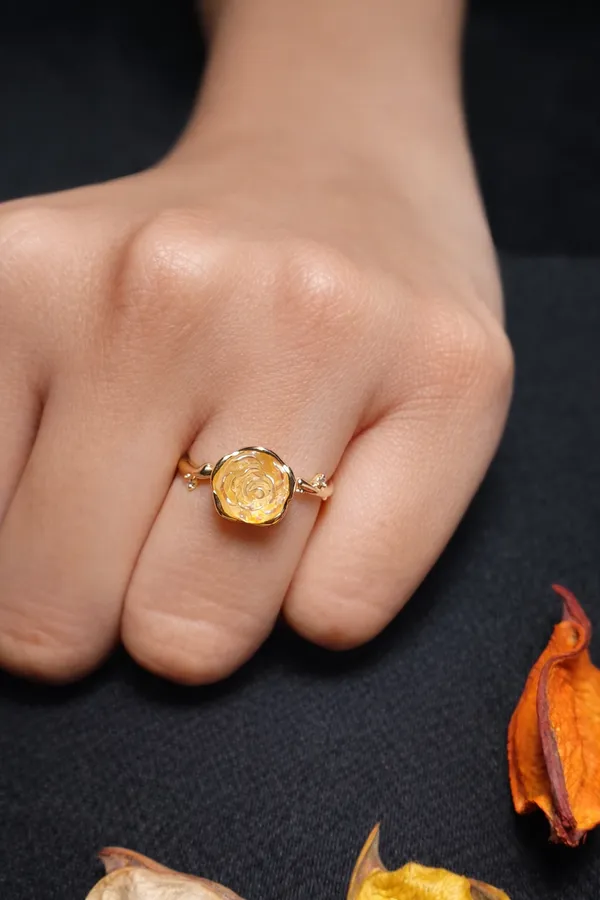 Pink_Rose_Gold_Plated_Flower_Ring_For_Women