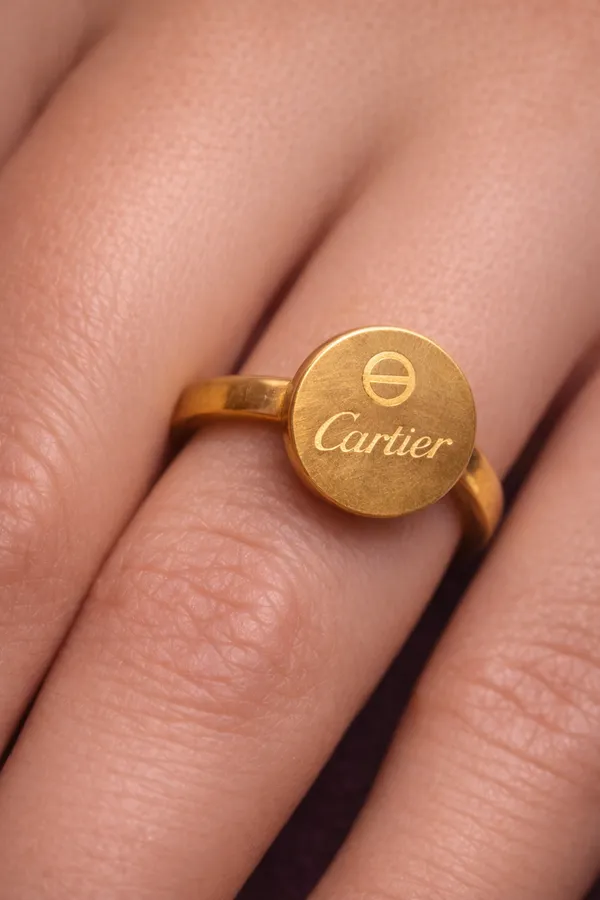 Golden_Cartier_Inspired_Stainless_Steel_Screw_Motif_Ring_For_Women