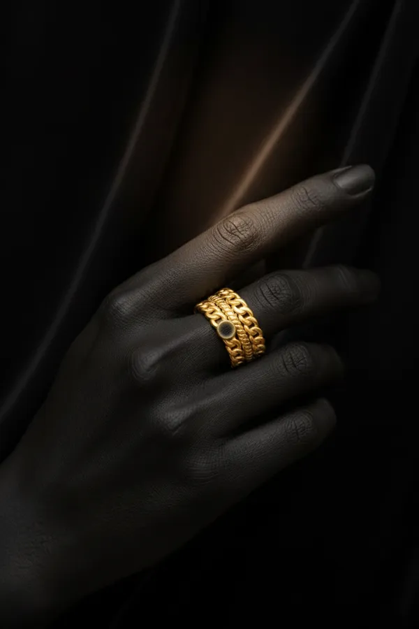 Golden_Layered_Gold_Chain_Ring_With_Decorative_Patterns_And_Stone_Accent_For_Women