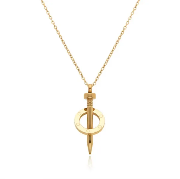 Silver_Elegant_Sword_And_Circle_Pendant_Necklace_Gold_Plated_Statement_Jewelry_For_Women