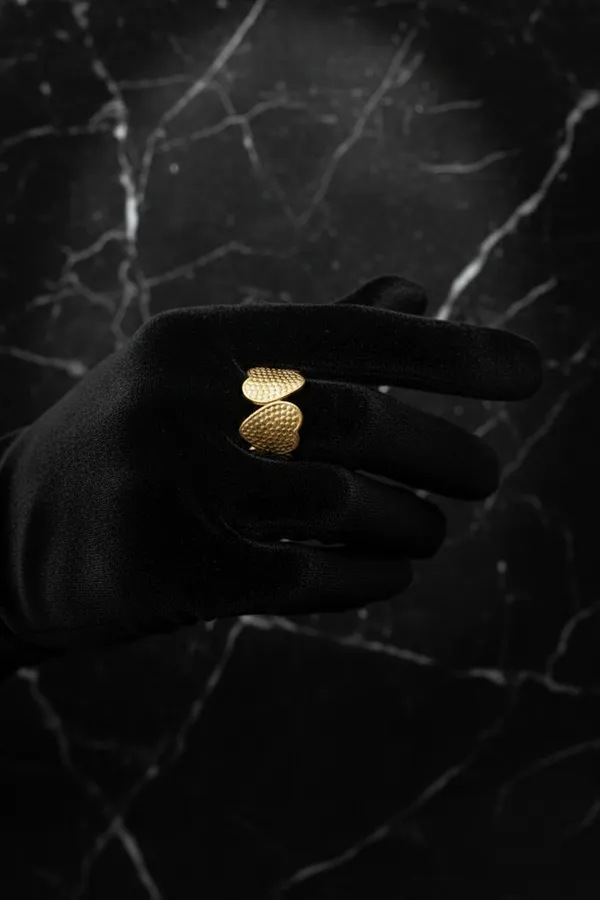 Gold_Plated_Heart_Textured_Statement_Ring_For_Women