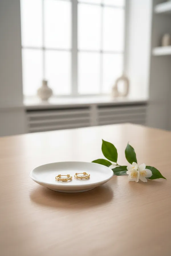 Gold_Plated_Bamboo_Textured_Hoop_Earrings_For_Women
