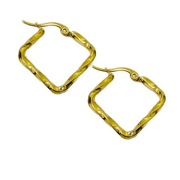 Golden_Twisted_Square_Hoop_Earrings_Gold_Plated_Fashion_Jewelry_For_Women