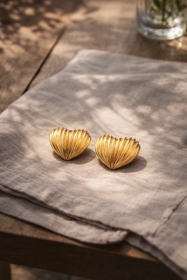 Golden_Elegant_Heart_Shaped_Stud_Earrings_For_Women