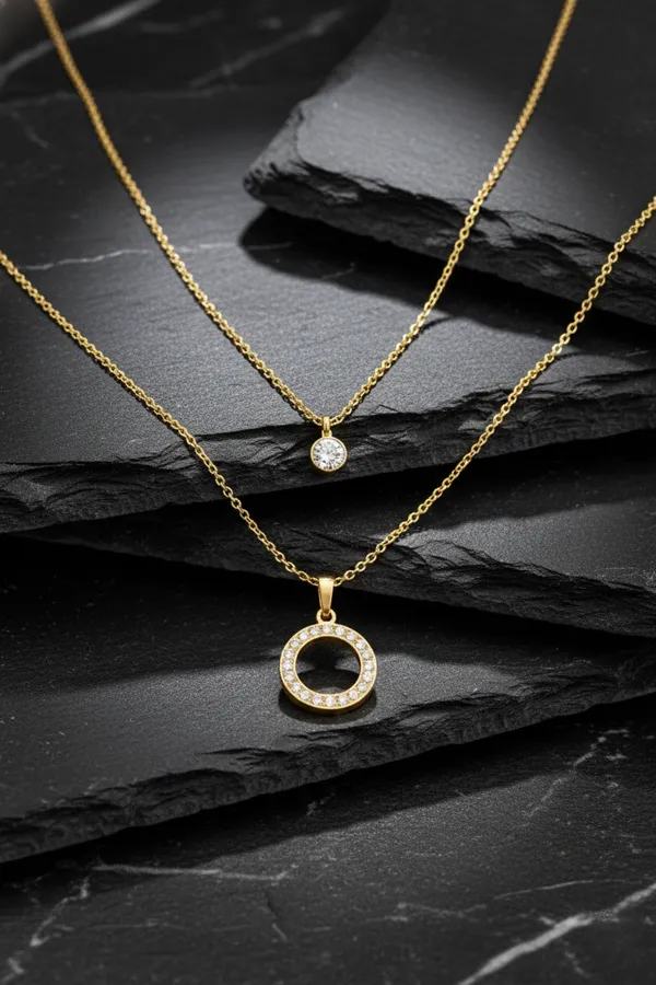 Golden_Elegant_Layered_Pendant_Necklace_Set_With_Crystal_Accents_For_Women