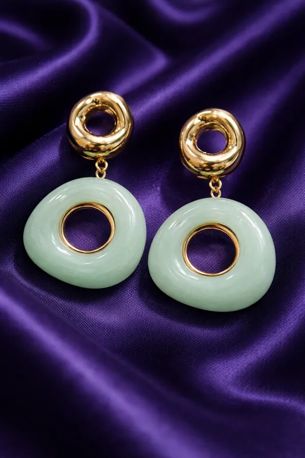 Light_Green_Circular_Drop_Earrings_With_Mint_Stone_Discs_For_Women