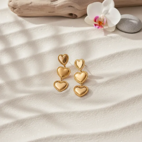 White_Triple_Heart_Drop_Earrings_Statement_Jewelry_For_Women