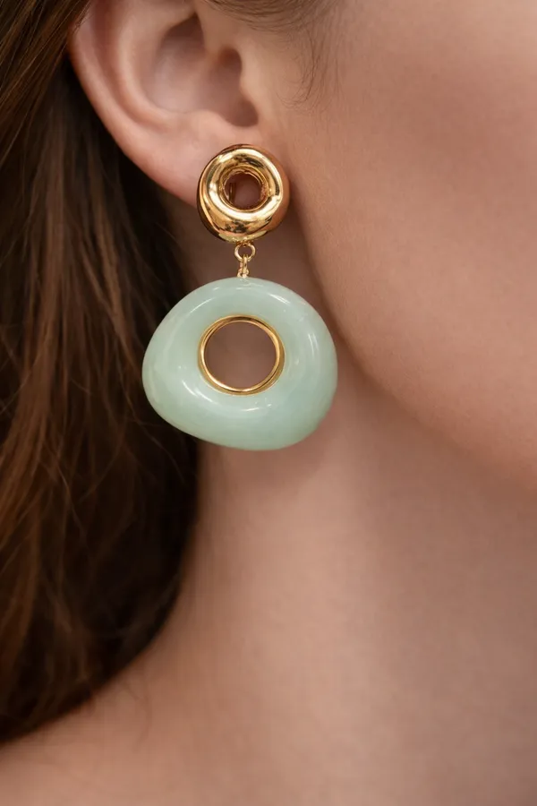 Light_Green_Circular_Drop_Earrings_With_Mint_Stone_Discs_For_Women