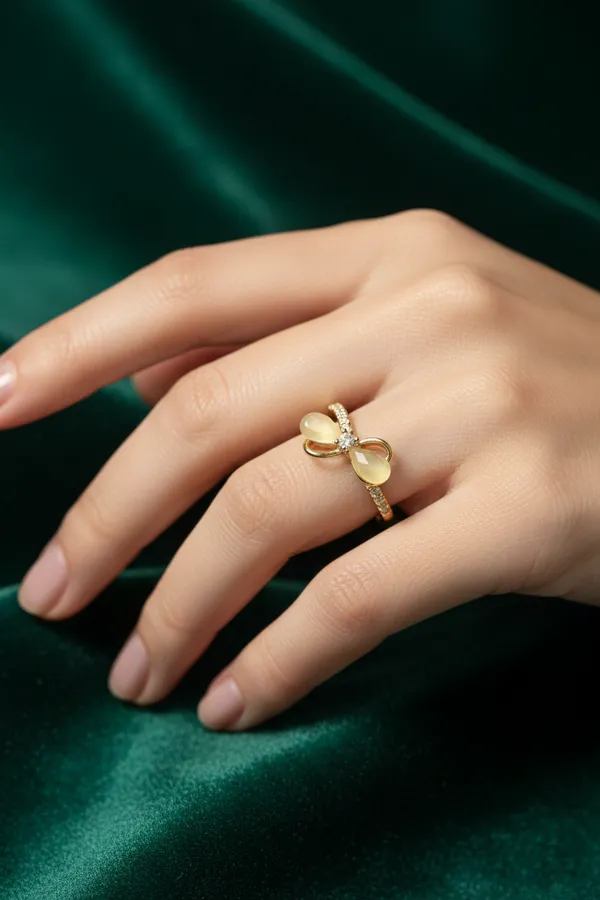 Golden_Elegant_Butterfly_Ring_With_Crystal_Accents_Adjustable_Fashion_For_Women