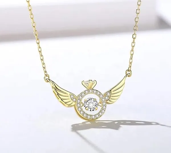 White_Golden_Winged_Crown_Crystal_Pendant_Necklace_For_Women