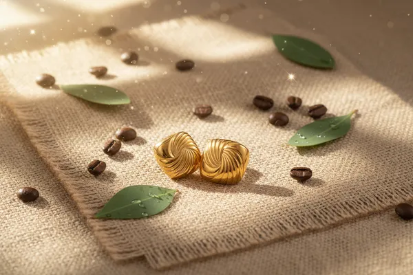 Golden_Elegant_Swirl_Stud_Earrings_For_Women