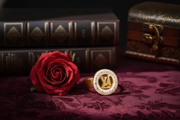 White_Sparkling_Logo_Ring_With_Crystal_Border_Statement_For_Women