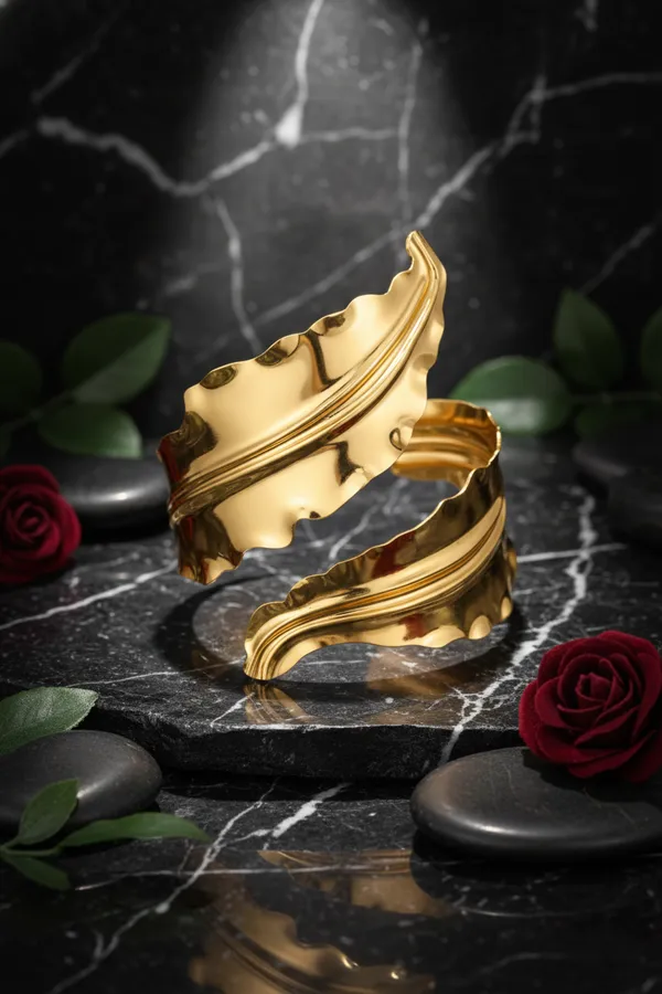 Gold_Plated_Adjustable_Wrap_Bracelet_For_Women