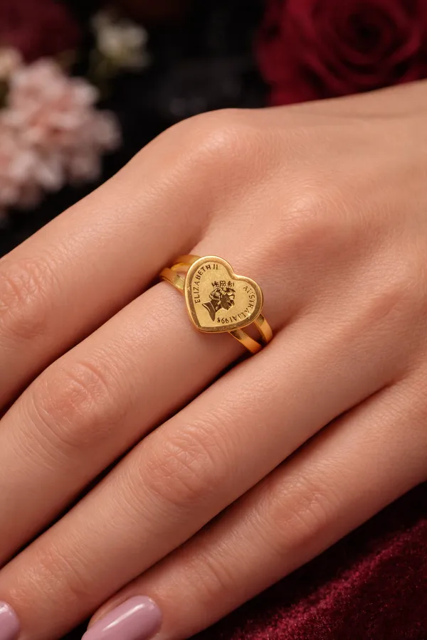 Golden_Heart_Shaped_Gold_Plated_Queen_Elizabeth_Ii_Coin_Ring_For_Women