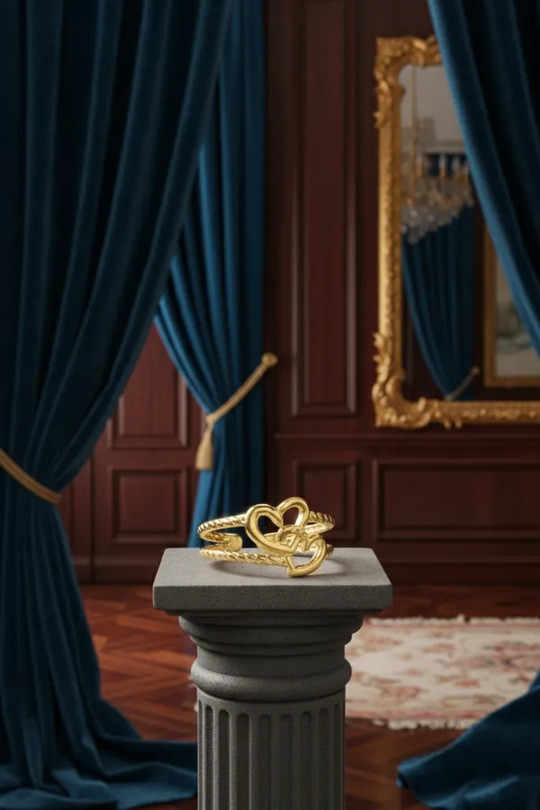 Golden_Double_Heart_Twisted_Gold_Ring_For_Women