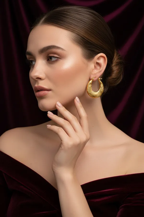 Golden_Textured_Hoop_Earrings_With_Circular_Engraved_Design_For_Women