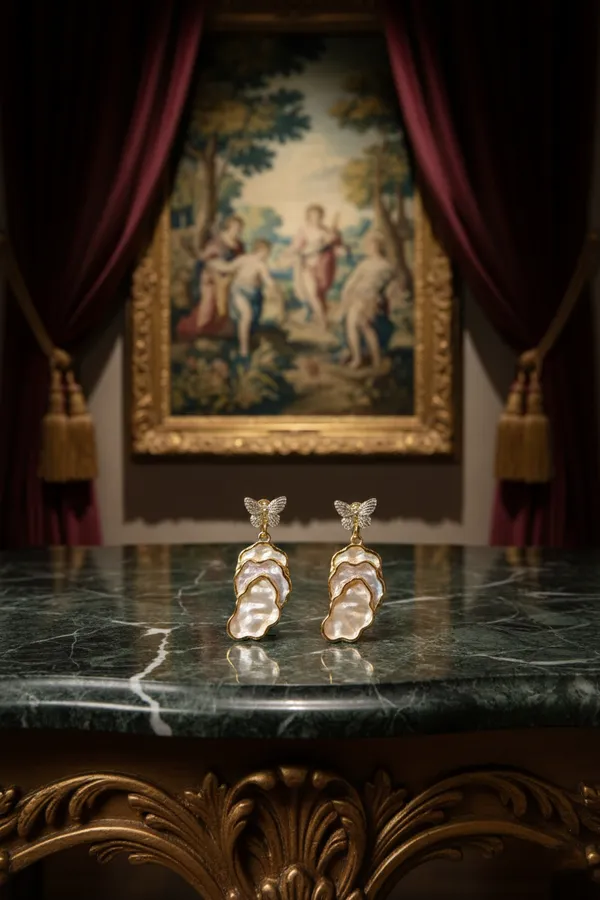 Off_White_Elegant_Butterfly_Pearl_Drop_Earrings_For_Women