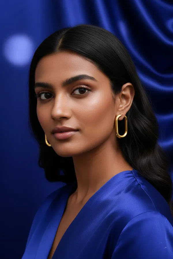 Golden_Rectangular_Hoop_Earrings_For_Women