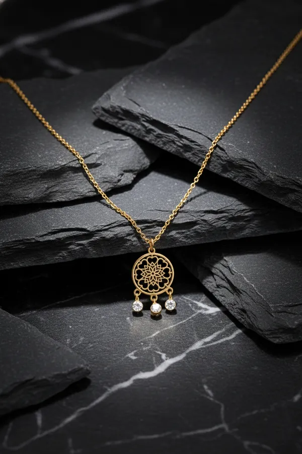 Golden_Dream_Catcher_Pendant_Necklace_With_Crystal_Drops_For_Women