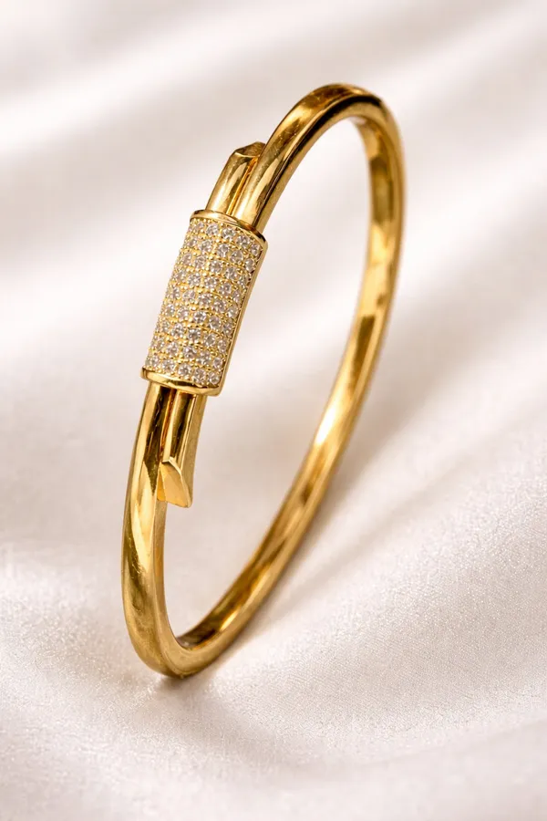 Gold_Plated_Pave_Diamond_Cylinder_Bangle_Bracelet_For_Women