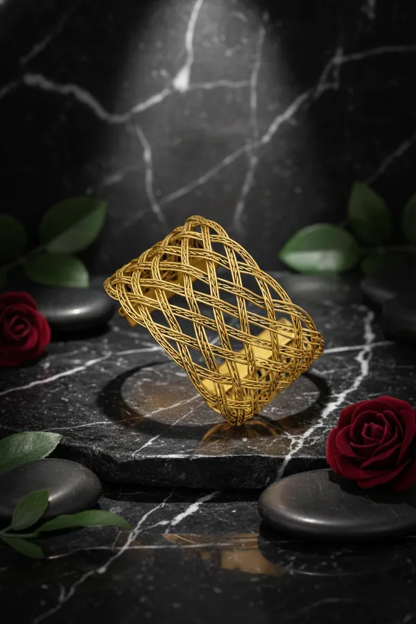 Silver_Wide_Woven_Cuff_Bracelet_For_Women